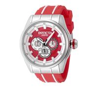Invicta Speedway 49051 Orologio da Uomo - Impermeabile - Analogico - Movimento Quarzo - acciaio inossidabile con quadrante rosso - 48mm