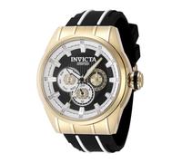 Invicta Speedway 49055 Orologio da Uomo - Impermeabile - Analogico - Movimento Quarzo - acciaio inossidabile con quadrante nero - 48mm