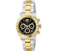 Invicta Speedway - Orologio da uomo in acciaio inossidabile con movimento al quarzo - 39 mm, Bicolore / Nero 9224