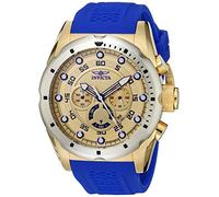 Invicta Speedway - Orologio da Uomo in Acciaio Inossidabile con Movimento al Quarzo - 50 mm, Oro/Blu