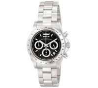 Invicta Speedway - Orologio da uomo in acciaio inossidabile con movimento al quarzo - 39 mm, Argento / Nero