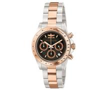 Invicta Speedway - Orologio da uomo in acciaio inossidabile con movimento al quarzo - 39 mm, Bicolore / Nero 6932