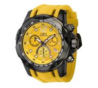 Invicta Speedway Orologio da Uomo in acciaio inossidabile con movimento Quarzo - 51mm, Nero/Giallo