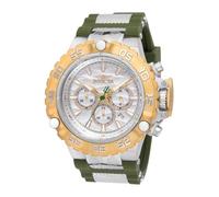INVICTA Subaqua Poseidon 48554 - Orologio da uomo, impermeabile, analogico, movimento al quarzo, in acciaio inossidabile con quadrante argento, 55 mm