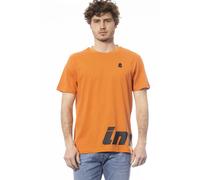 Invicta - T-shirt in cotone con logo grande a manica corta - -Tops -Uomo -Arancione -M