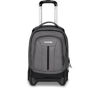 Invicta Trolley Scuola Plug Led, Grigio, 3 in 1, Zaino Doppio Scomparto Con Carrello Sganciabile, Tasca Per PC, Tasca Per Borraccia, 34 lt, Scuola Media e Superiore, Viaggio, Zaino Ragazza e Ragazzo