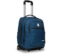 Invicta Trolley BUMP PLAIN, Blu - 2 Scomparti + 2 Tasche Frontali + Tasca Porta Borraccia - Maxi Capienza 42 LT - Scuola, Viaggio & Tempo Libero