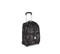 Invicta Trolley New Benin Fantasy, 36 L, Doppio Uso, Doppio Scomparto, Tasca Porta Borraccia, Scuola e Tempo Libero, Brushed Black, Bambini e Ragazzi, nero/grigio
