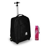 Invicta Trolley Scuola Benin Solid, Nero, 2 in 1, Con Spallacci Uso Zaino, Tasca