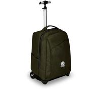 Invicta Trolley Scuola Benin Solid, Verde Militare, 2 in 1, Con Spallacci Uso Zaino, Tasca porta Borraccia e Porta Laptop, Scuola & Viaggio, Ragazzi
