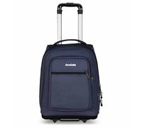 Invicta Trolley Scuola Bump, Blu, 2 in 1, con Spallacci Uso Zaino, Doppio Scomparto con Tasca Per PC, Tasca Per Borraccia, Maxi Capienza 38 lt, Scuola Media e Superiore, Viaggio, Zaino Ragazza e