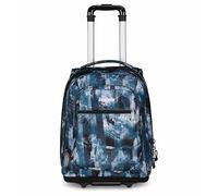 Invicta Trolley Scuola Bump, Blu, 2 in 1, con Spallacci Uso Zaino, Doppio Scomparto con Tasca Per PC, Tasca Per Borraccia, Maxi Capienza 38 lt, Scuola Media e Superiore, Viaggio, Zaino Ragazza e