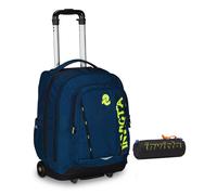Invicta Trolley Scuola Bump Change Line Color, Blu, 2 in 1, Zaino Doppio Scompar