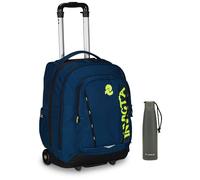 Invicta Trolley Scuola Bump Change Line Color, Blu, 2 in 1, Zaino Doppio Scompar