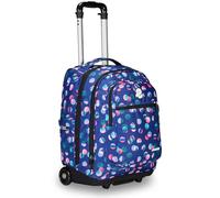 Invicta Trolley Scuola Bump Fantasy, Viola, 2 in 1, Zaino Doppio Scomparto Con Carrello Fisso, Tasca PC, Tasca Borraccia, Tasca Con Organizer e Crossover System, Zaino Trolley Medie Superiori e