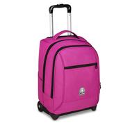 Invicta Trolley Scuola Fisso New Benin Solid, Fucsia, 2 in 1, Doppio Uso, Trolley e Zaino, Zaino Scuola Viaggio, Ragazzo e Ragazza