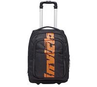 Invicta Trolley Scuola New Bump, Nero, New Way Logo, 2 in 1, Doppio Uso, con Spallacci Uso Zaino, Doppio Scomparto con Tasca Porta PC, Porta Borraccia, con Organizer, Maxi Capienza, Scuola e Viaggio