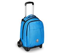Invicta Trolley Scuola New Tech Solid Invicta, Azzurro, 3 in 1, Zaino con