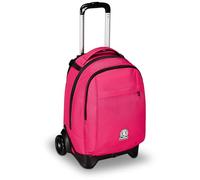 Invicta Trolley Scuola New Tech Solid, Rosa, 3 in 1, Zaino con Carrello Sganciabile, Multi tasche, Maxi Capienrte, Scuola, Viaggio e Tempo Libero, Ragazzi