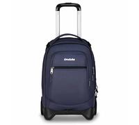 Invicta Trolley Scuola Plug, Blu, 3 in 1, Zaino Doppio Scomparto Con Carrello Sganciabile, Tasca Per PC, Tasca Per Borraccia, 34 lt, Scuola Media e Superiore, Viaggio, Zaino Ragazza e Ragazzo