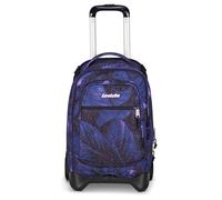 Invicta Trolley Scuola Plug Fantasy Shine, Viola, 3 in 1, Zaino Doppio Scomparto Con Carrello Sganciabile, Tasca Per PC, Tasca Per Borraccia, 34 lt, Scuola Media e Superiore, Viaggio, Zaino Ragazza