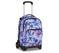 Trolley Zaino Scuola Invicta Plug Fantasy Aqua Flowers 34 Litri