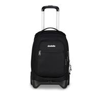 Invicta Trolley Scuola Plug, Nero, 3 in 1, Zaino Doppio Scomparto Con Carrello Sganciabile, Tasca Per PC, Tasca Per Borraccia, 34 lt, Scuola Media e Superiore, Viaggio, Zaino Ragazza, Ragazzo