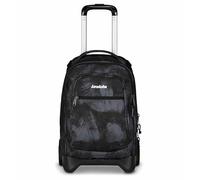 Invicta Trolley Scuola Plug, Nero, 3 in 1, Zaino Doppio Scomparto Con Carrello Sganciabile, Tasca Per PC, Tasca Per Borraccia, 34 lt, Scuola Media e Superiore, Viaggio, Zaino Ragazzo