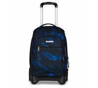 Invicta Trolley Scuola Plug Zaino 3in1 Nero e Blu 34 L Doppio scomparto, Tasca per PC