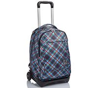 Invicta Trolley Scuola Sganciabile, Blu, 3 in 1, Triplo Uso, Zaino con Carrello Sganciabile, con Tasca con Organizer, Zaini e Trolley, Scuola, Bambini e Ragazzi
