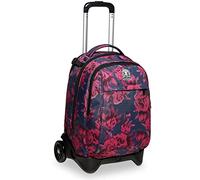 Invicta Trolley Scuola Sganciabile New Tech, Rosa, 3 in 1 Spallacci per Uso Zaino, Zaino Scuola Bambine e Ragazze