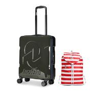 Invicta Trolley Travel - Bagaglio a Mano - Grigio - 33 Litri, Rigido da Cabina con 4 Ruote Girevoli + ZAINO MINISAC NEXT - Invicta - Viaggi e Tempo Libero