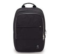 Invicta Zaino Biz M, Nero, Ufficio y Tempo Libero, Tasca Porta Pc a ntigraffio, Multiscomparto, Cinghia Per Trolley