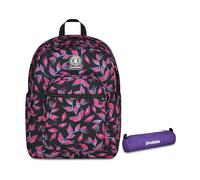 Invicta Zaino Dial, Doppio Scomparto, Fuxia Berries, Ragazze e Ragazzi, rosa/nero + Portapenne Scuola Loop Shine, Viola, Effetto brillantini, Shiny, Scuola media e superiore, Ragazza