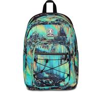 Invicta Zaino Dial full Space Fantasy, Verde Multicolore, Zaino Doppio Scomparto Super Capiente Con Tasca Porta PC o Tablet, Tasca Porta Borraccia e Tasca Con Organizer, Zaino Viaggio