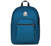 Invicta Zaino Scuola Doppio Scomparto Dial Solid, Blu, Tasca Porta Borraccia, Tasca per PC 14", Maxi Capienza, Zaino Scuola, Ragazzo e Ragazza