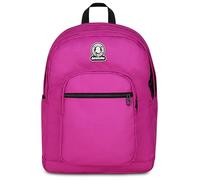 Invicta Zaino Scuola Doppio Scomparto Dial Solid, Fucsia, Tasca Porta Borraccia, Tasca per PC 14", Maxi Capienza, Zaino Scuola, Ragazzo e Ragazza
