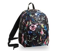 Zaino Strong Invicta, Wildflowers, Nero, 38 Lt, Doppio Scomparto, Scuola e Tempo Libero
