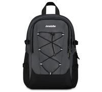 Invicta Zaino Scuola Invict-Act Plus, Grigio, Doppio Scomparto Con Tasca per PC e Tasca per Borraccia, 29 lt, Scuola Media e Superiore, Zaino Ragazza, Ragazzo