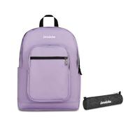 Invicta Zaino Jelek Plain, Rosa, 34 L, Doppio Scomparto + Portapenne Scuola Loop Shine, Nero, Effetto brillantini, Shiny, Scuola media e superiore, Ragazza