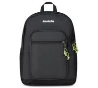 Invicta Zaino Scuola Jelek Plus City, Nero, Doppio Scomparto Con Tasca per PC e Tasca per Borraccia, 34 lt, Scuola Media e Superiore, Zaino Ragazza e Ragazzo