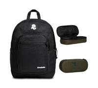 INVICTA Zaino JELEK Zaino Doppio Scomparto -Tasca Porta PC Tasca Porta Borraccia Zaino Scuola Viaggio & Tempo Libero Maxi Capienza 38 LT + BUSTINA R.PLUS INVICTA LOGO