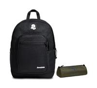 INVICTA Zaino JELEK Zaino Doppio Scomparto -Tasca Porta PC Tasca Porta Borraccia Zaino Scuola Viaggio & Tempo Libero Maxi Capienza 38 LT + BUSTINA INVICTA LOGO