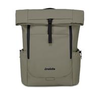 Invicta Zaino Lavoro Invict-Act Fold, Grigio, Monoscomparto Con Tasca PC 15,6", Tasca Borraccia e Fondo Rinforzato, Zaino Capiente 32 L Per Ufficio e Università, Per Uomo e Donna