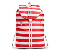 Invicta Zaino Minisac Next, Rosso, Richiudibile e Tascabile, Viaggio y Tempo Libero, Zainetto Uomo Donna a Righe, Packable