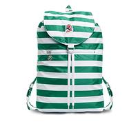 Invicta Zaino Minisac Next, Verde, Richiudibile e Tascabile, Viaggio e Tempo Libero, Zainetto Uomo Donna a Righe, Packable
