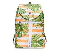 Invicta Minisac Next Vintage zaino pieghevole, tessuto striped palm verde 206002