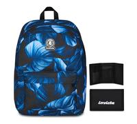 Invicta Zaino Monoscomparto Ollie Fantasy, Blu, Tasca Porta Borraccia, Tasca per