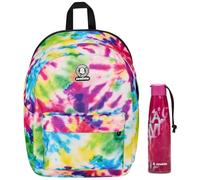 Zaino Monoscomparto Ollie Fantasy Invicta, FULL SPACE, Multicolore, Con Fascia Estenbile tramite Zip, Massima Capienza, Tasca Porta Borraccia e Scomparto Porta Laptop, Scuola & Via