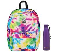 Zaino Monoscomparto Ollie Fantasy Invicta, FULL SPACE, Multicolore, Con Fascia Estenbile tramite Zip, Massima Capienza, Tasca Porta Borraccia e Scomparto Porta Laptop, Scuola & Via